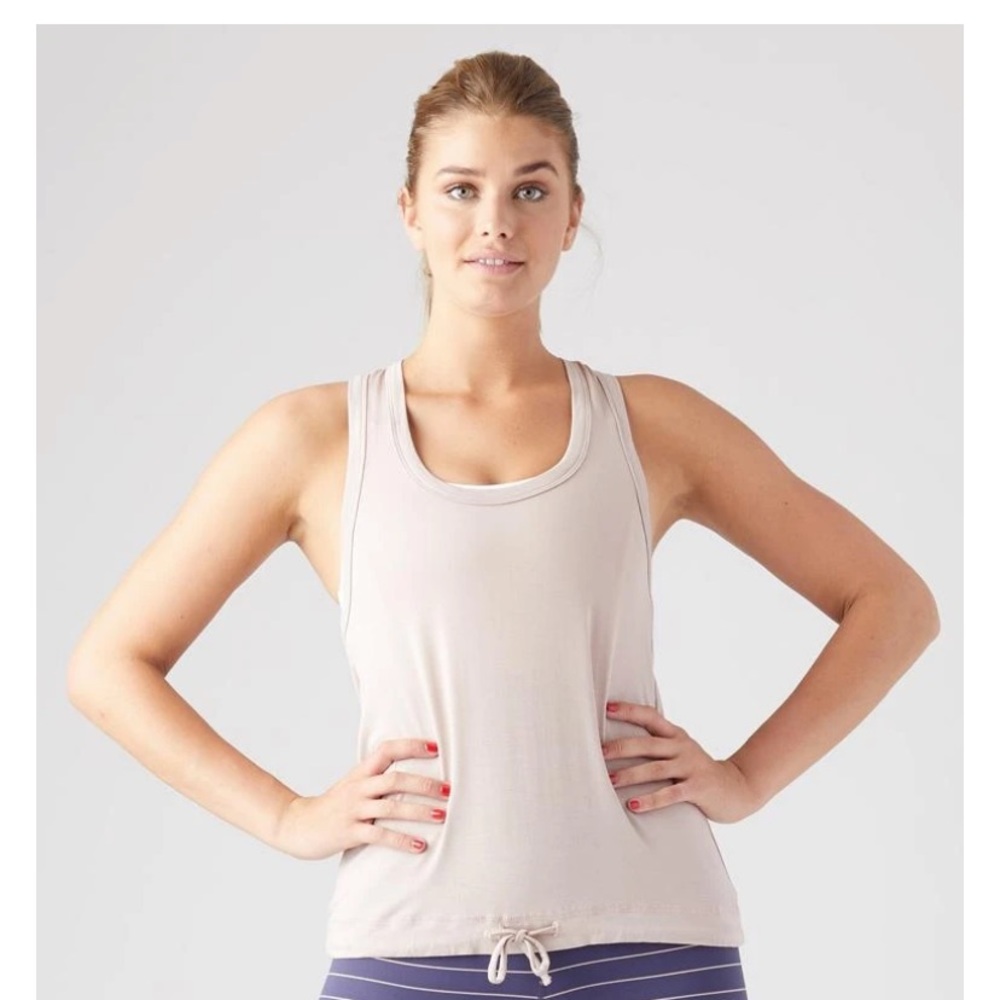 Glyder tie tank in color Adobe rose